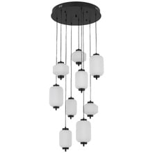 Black Torso 9 Light LED Pendant